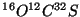 $^{16}O^{12}C^{32}S$