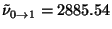 $\tilde{\nu}_{0 \rightarrow 1} = 2885.54$