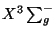 $X^{3}\sum _{g}^{-}$