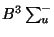 $B^{3}\sum _{u}^{-}$