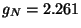 $g_{N}=2.261$