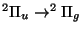 $^{2}\Pi _{u}\rightarrow ^{2}\Pi _{g}$