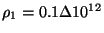 $\rho _{1}=0.110^{12}$