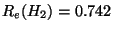 $R_{e}(H_{2})=0.742$