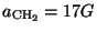 $a_{\mbox {\scriptsize {CH}}_{2}}=17G$