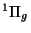 $^{1}\Pi _{g}$