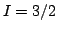$I=3/2$