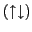 $(\uparrow \downarrow)$