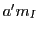 $a' m_I$