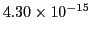 $4.30\times 10^{-15}$