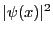 $\vert\psi(x)\vert^2$