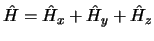 $\hat{H} = \hat{H}_x + \hat{H}_y + \hat{H}_z$