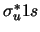 $\sigma_u^{\ast} 1s$