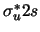 $\sigma_u^{\ast} 2s$
