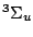 $^3\Sigma_u$