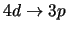 $4d \rightarrow 3p$