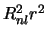 $R_{nl}^2 r^2$