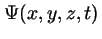 $\Psi(x,y,z,t)$