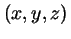 $(x,y,z)$