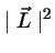 $\mid\vec{L}\mid^2$