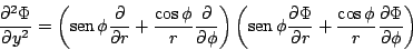 \begin{displaymath}
\frac{\partial^2 \Phi}{\partial y^2} =
\left(
\mathop{\rm se...
...frac{\cos \phi}{r} \frac{\partial \Phi}{\partial \phi}
\right)
\end{displaymath}