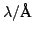 $\lambda/\mbox{\AA}$