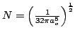 $N = \left( \frac{1}{32 \pi a_o^5} \right)^\frac{1}{2} $