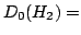 $D_0(H_2) = $