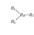 $\xi=500 \yi=500
\cleft{$R_1$}{S}{$R_3 $}{S}{$R_5$}{S}{$R_7$} $