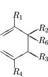 \begin{displaymath}\fuseiv{$R_1$}{$R_2$}{$R_3$}{$R_4$}{D}{$R_6$}{Q}{Q}{D} \end{displaymath}