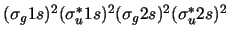 $(\sigma_g 1s)^2 (\sigma_u^* 1s)^2 (\sigma_g 2s)^2 (\sigma_u^* 2s)^2$