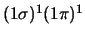 $ (1 \sigma)^1 (1\pi)^1 $