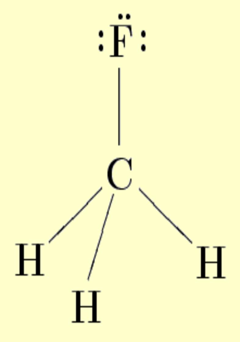 Lewis structure CH3F